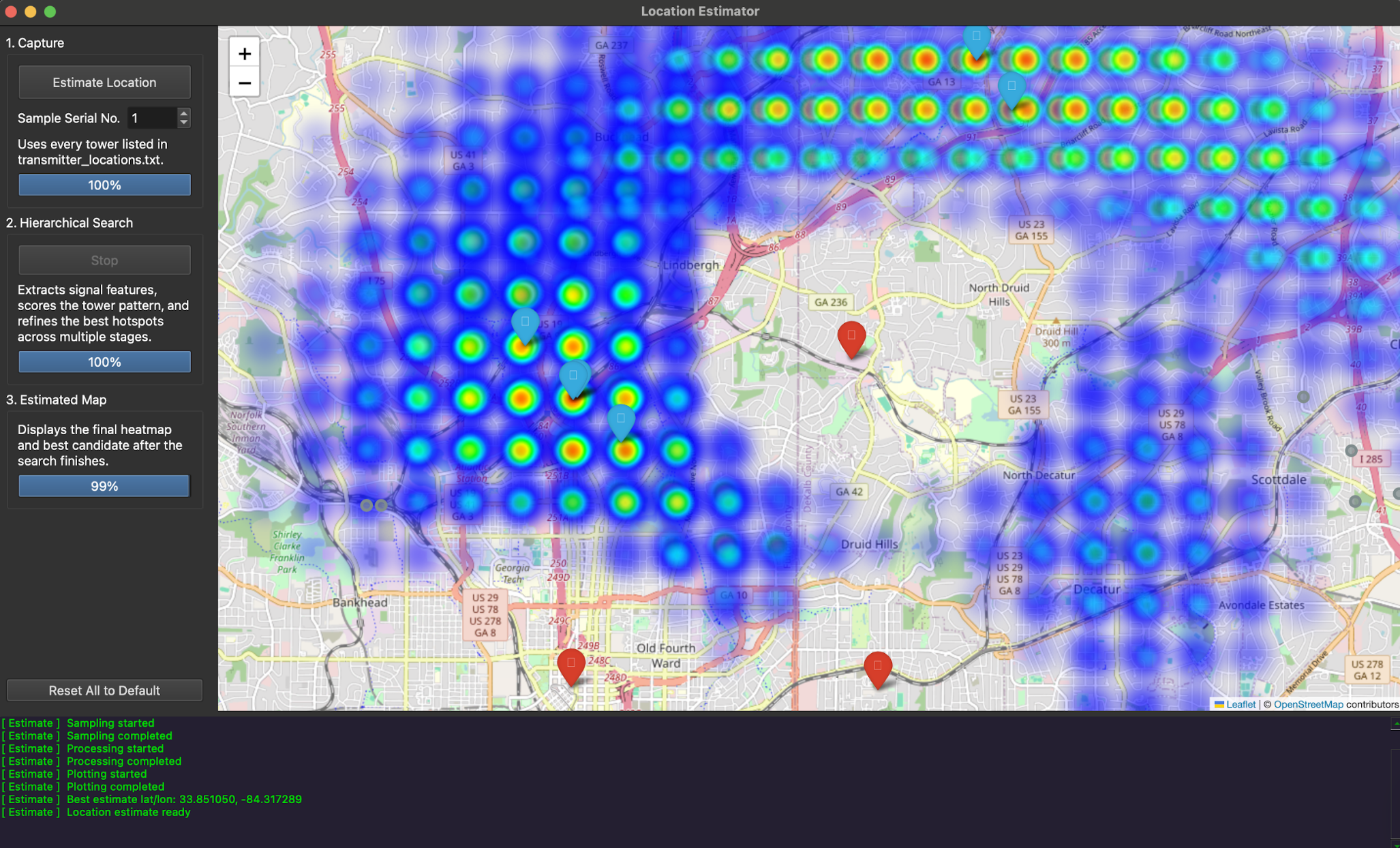 MerlinTPS localization interface screenshot